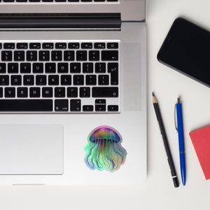 Jellyfish Holographic stickers