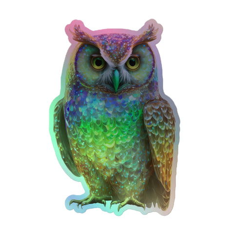 Owl Holographic stickers
