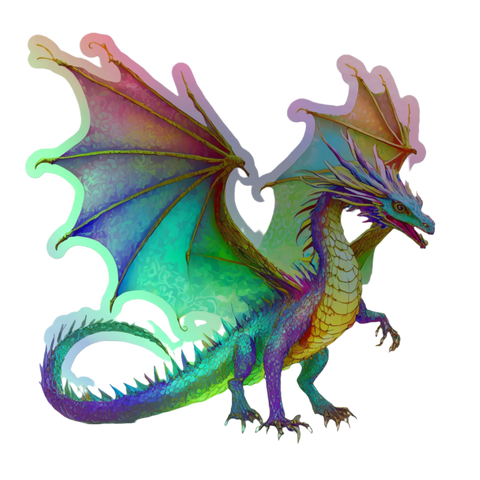 Dragon Holographic stickers