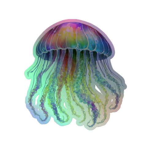 Jellyfish Holographic stickers