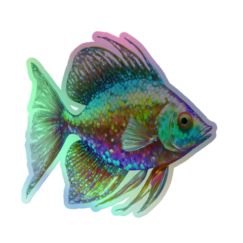 Fish Holographic stickers