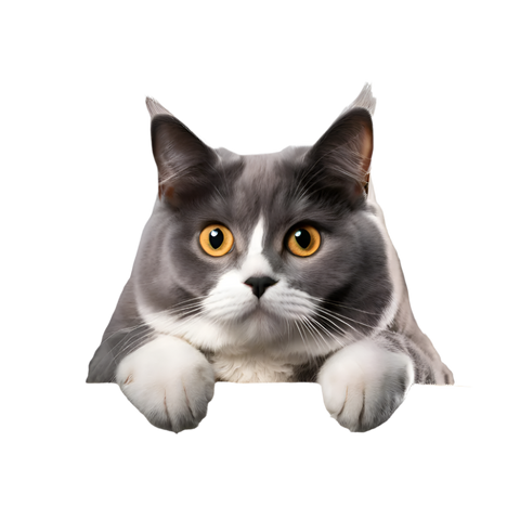 Petpaws American cat shorthair Bubble-free stickers