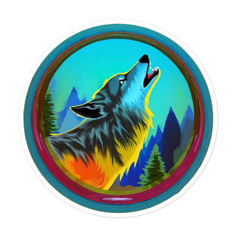 The Wolf Bubble-free stickers